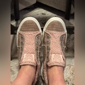 Pink Blowfish Malibu slip ons